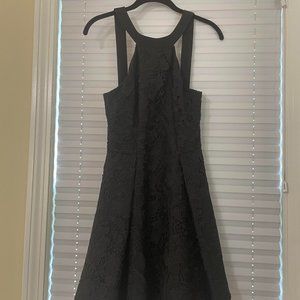 NWOT Backless Halter Dress Black